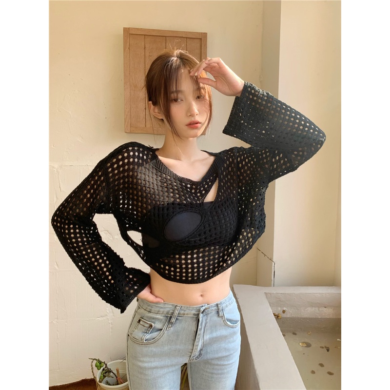 Áo Kiểu Tay Dài Thời Trang Quyến Rũ Cho Nữ