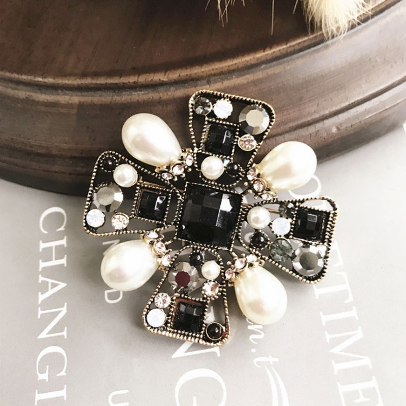 Ghim cài áo đính ngọc trai giả thời trang cho nữ