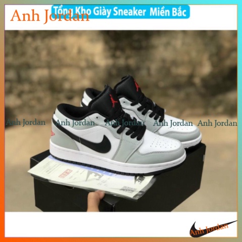 Giày thể thao Jordan cổ thấp xám xanh paris, Giày jordan low các màu hot nhất dễ phối đồ nam nữ Full Box Bill -1_yhg