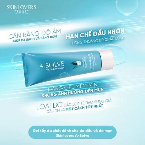 Gel tẩy da chết Skinlovers D-Rx ngăn ngừa mụn 100ML