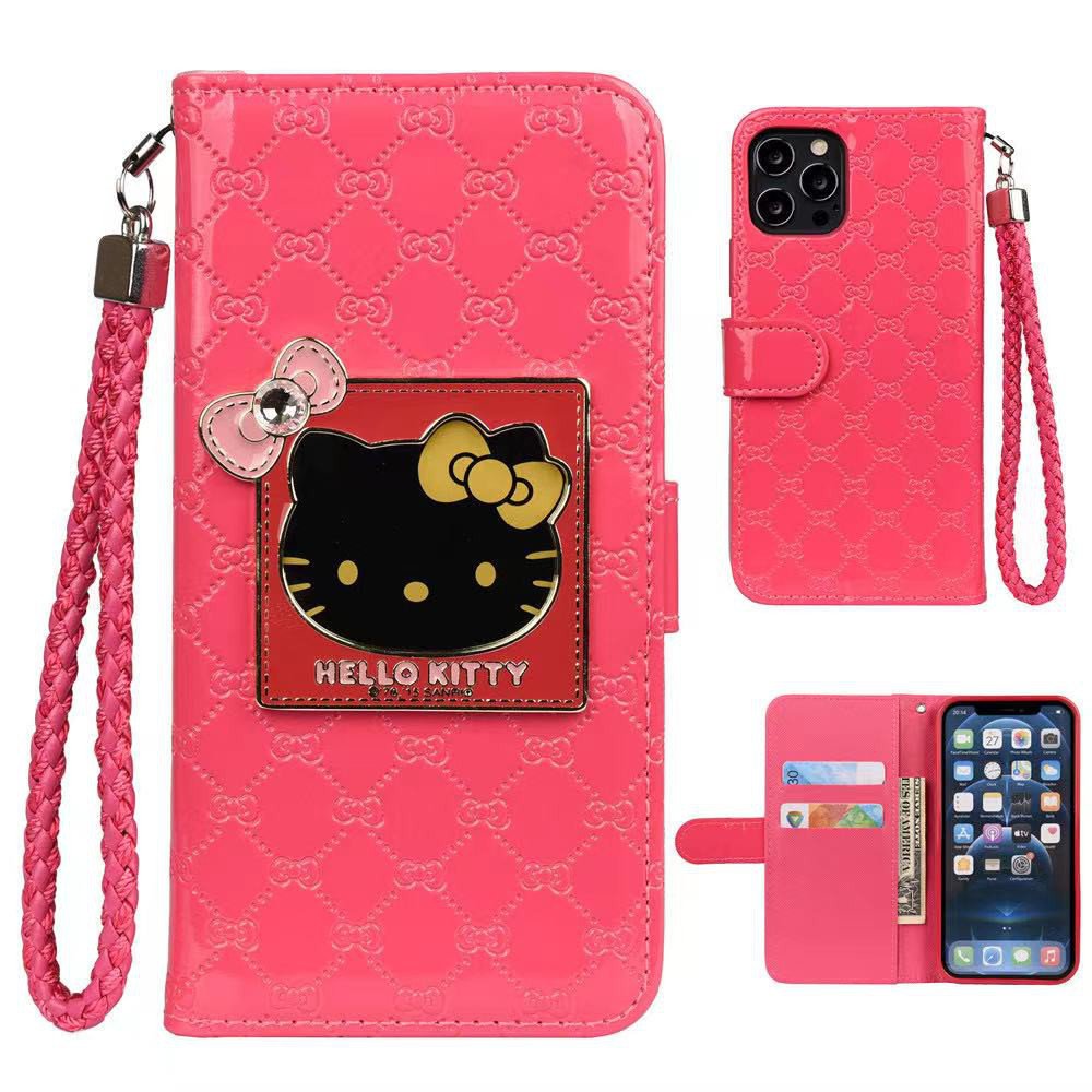 Ốp Lưng Da Hình Hello Kitty Có Ngăn Đựng Thẻ Cho Iphone12 Pro 11 Promax Se2 Xr Xs I8 I7 Plus i12 iPhone11 xsmax iPhoneXR iPhone8 iPhoneXS iPhoneX iPhone6S