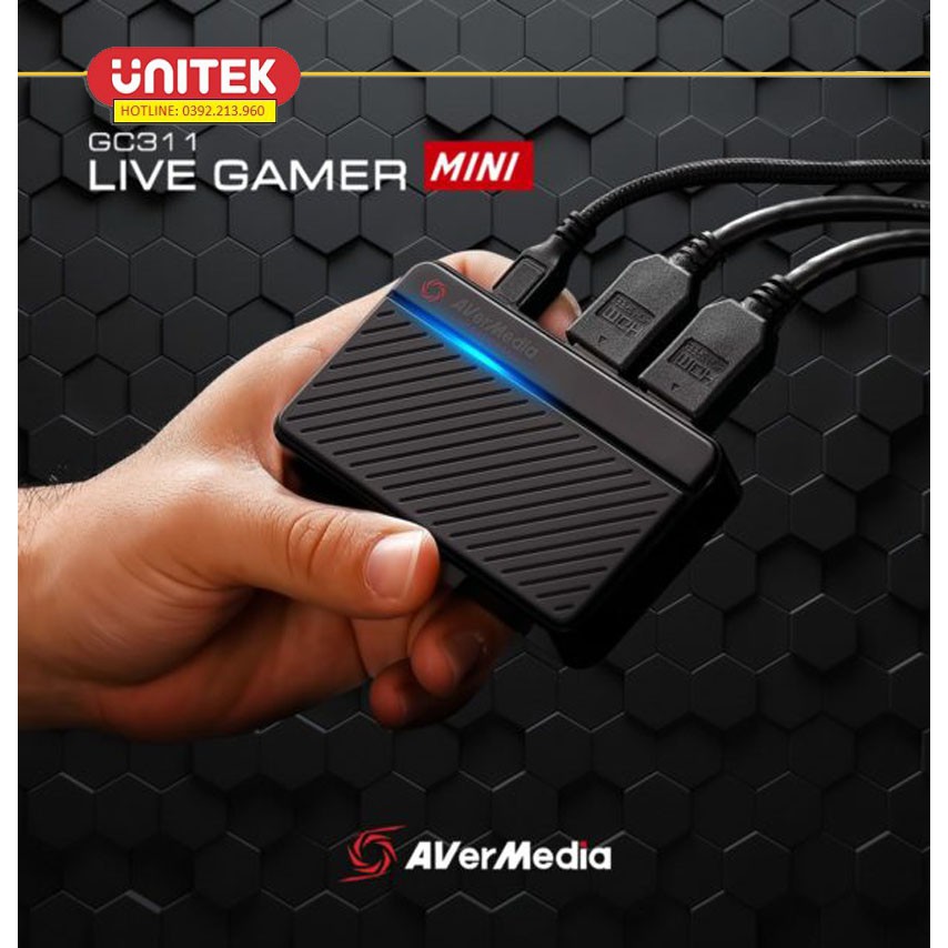 [Mã 44ELSALE2 giảm 7% đơn 300K] Thiết Bị Live Stream Capture Card AverMedia GC311 - Hàng Chính Hãng