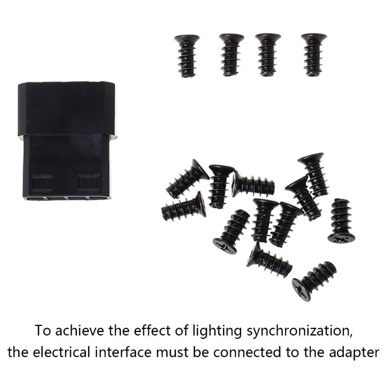 1 Bộ Quạt Tản Nhiệt Đèn LED RGB 120MM Tùy Chỉnh Kèm Ốc Vít Cho Máy Tính PC Laptop