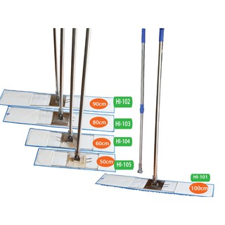 2 Cây lau nhà CN 60m san hô đế inox cán tăng đơ + 2 tấm san hô