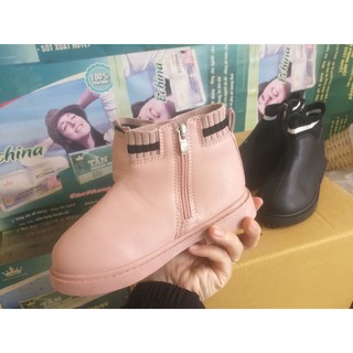 Bốt cổ chun cho bé gái có lót lông
