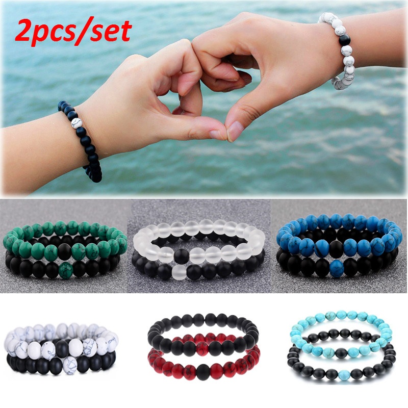 Vòng tay chuỗi hạt cho cặp đôi tùy chọn số lượng