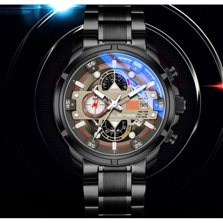 Đồng Hồ Nam Olense Chạy Full 6 Kim Chống Nước Chống Xước, Đẳng Cấp Thời Trang Phù Hợp Mọi Lứa Tuổi [ Bảo Hành 3 Năm ]