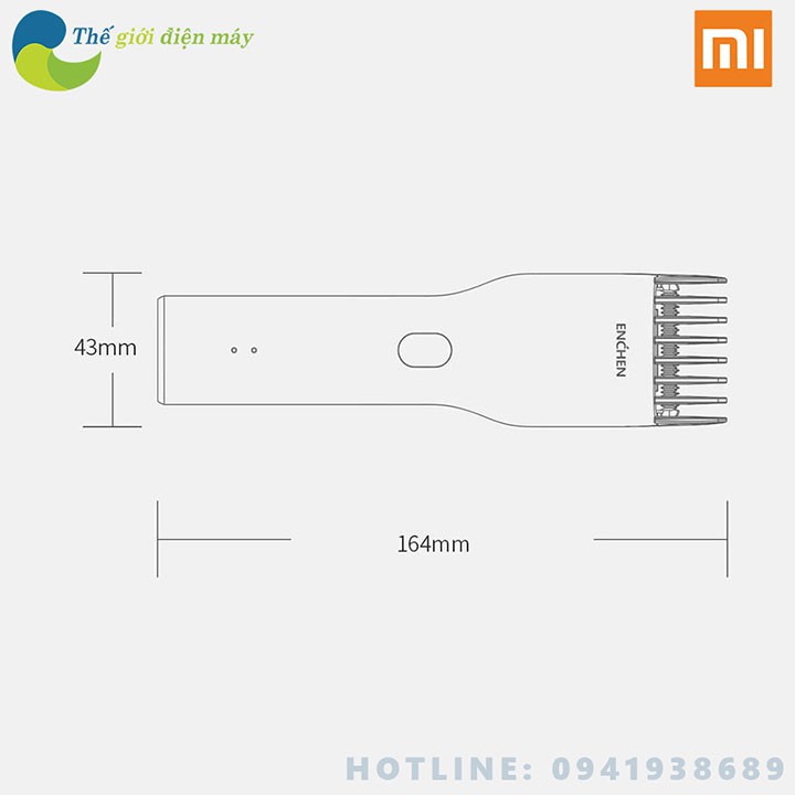 [Màu ngẫu nhiên] Tông đơ cắt tóc Xiaomi Enchen Boost - Enchen Boost Hair Clipper bảo hành 6 tháng