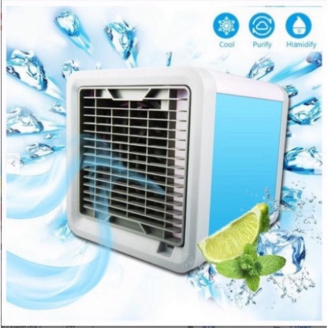 Quạt Đá Điều Hòa Hơi Nước Mini Để Bàn,Quạt Điều Hòa Mini Có Khay Chứa Đá