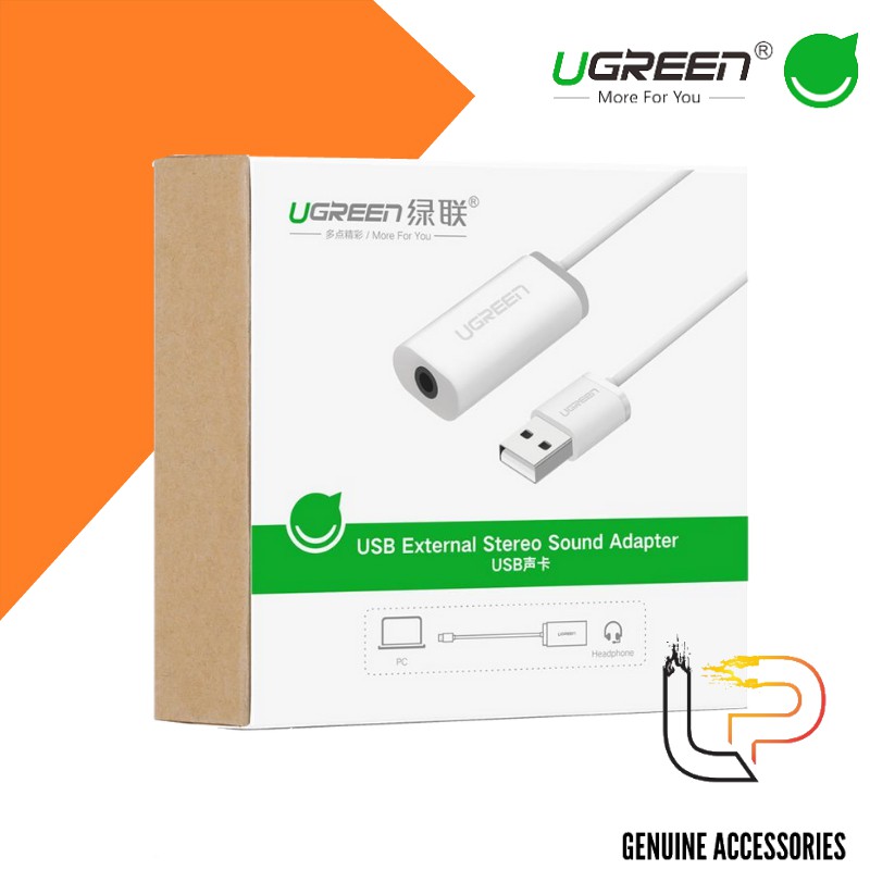 Cáp chuyển USB ra 3.5 Ugreen 30712 - USB Sound Card with 3.5mm Jack Ugreen 30712