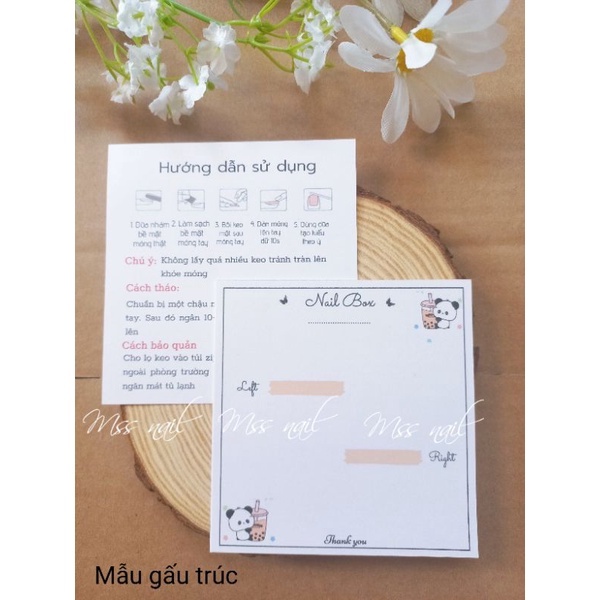 Bìa nail, thẻ nail box, bìa nail box, tag nail box, bìa đựng móng tay