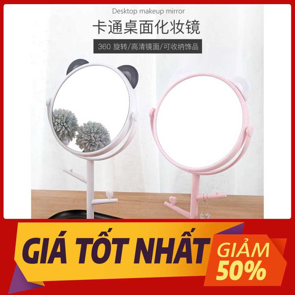 [Sale toàn shop] Gương trang điểm tai mèo cute