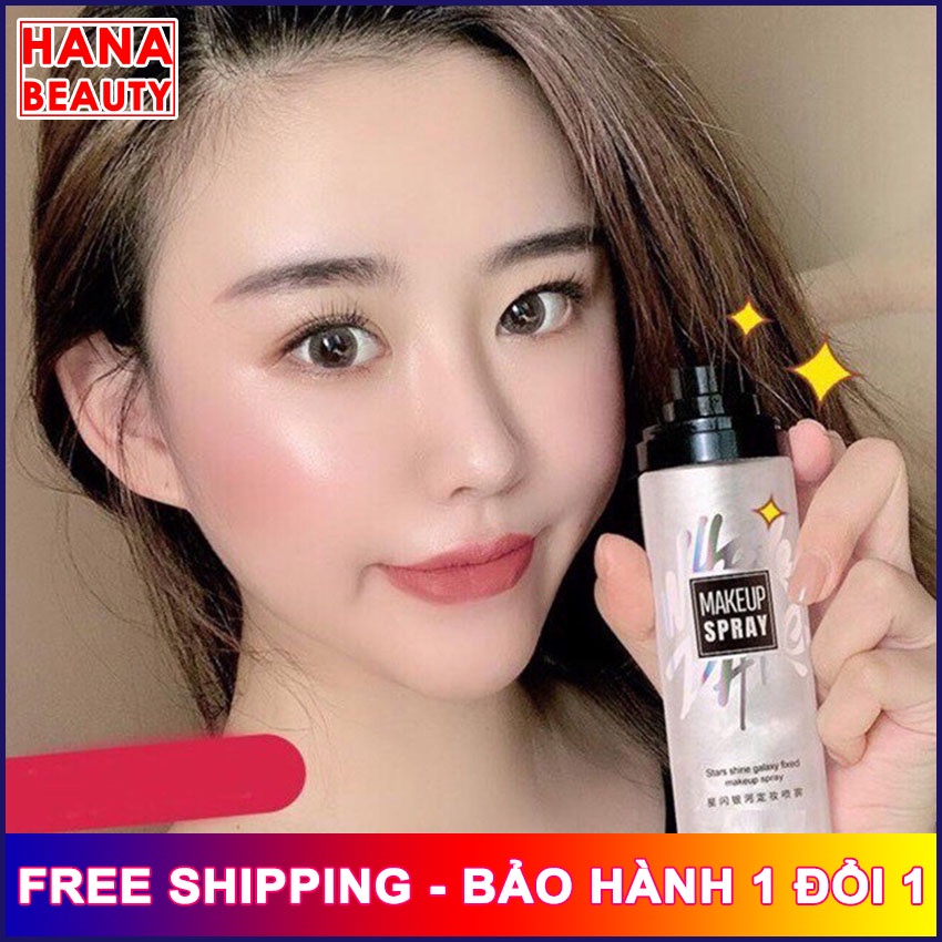 [FLASH SALE] Xịt khoá makeup, xịt khoáng nền giữ lớp trang điểm hana tech, giữ lớp makeup lâu trôi suốt nhiều giờ