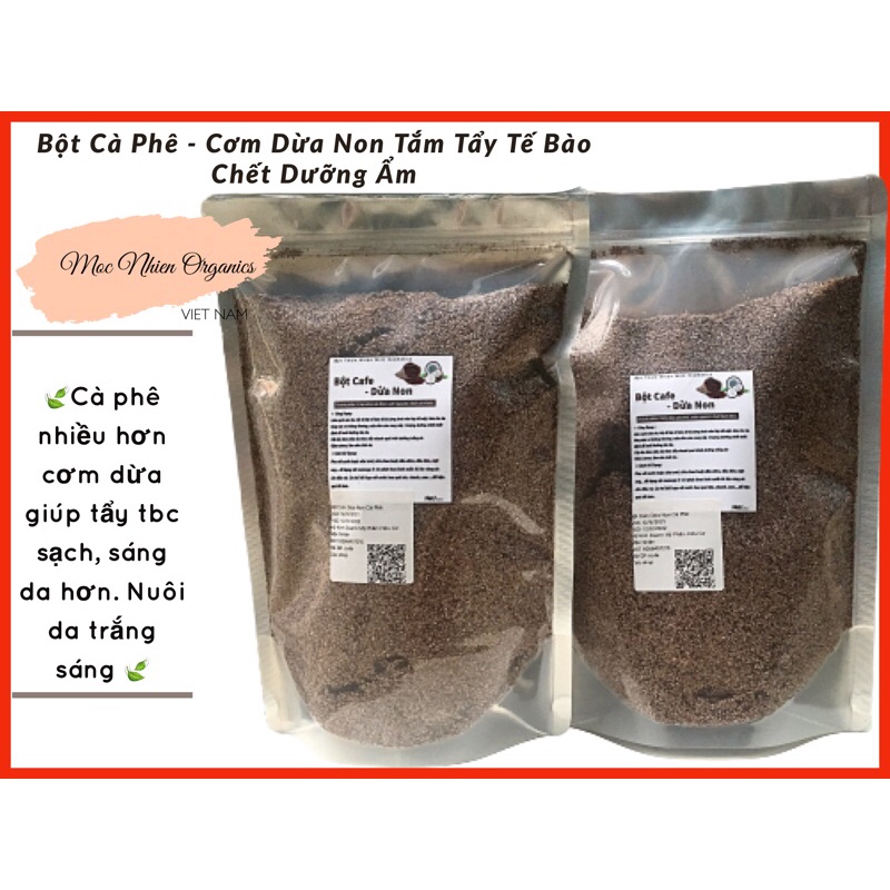 500G BỘT CÀ PHÊ DỪA NON ( HÀNG HANDMADE)