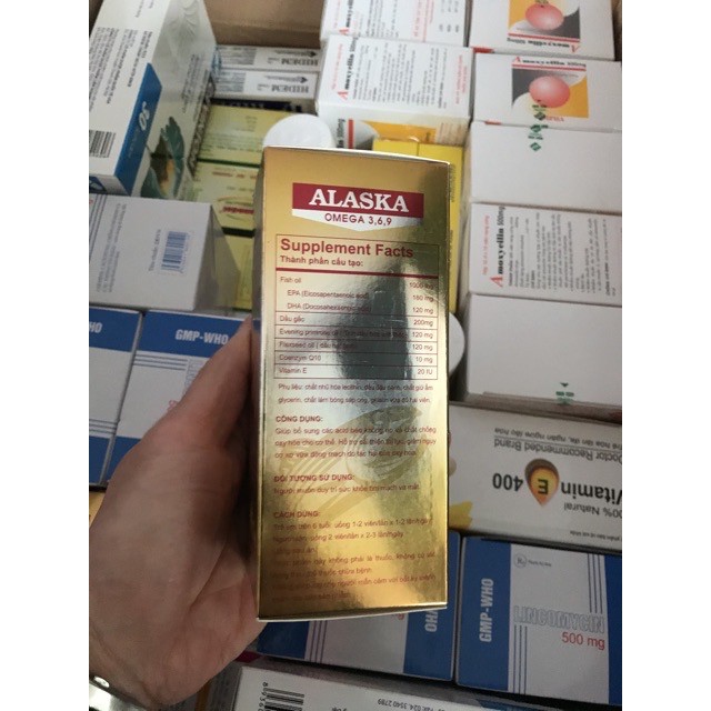 DẦU CÁ ALASKA OMEGA 3-6-9 TĂNG CƯỜNG THỊ LỰC (100 viên) | BigBuy360 - bigbuy360.vn