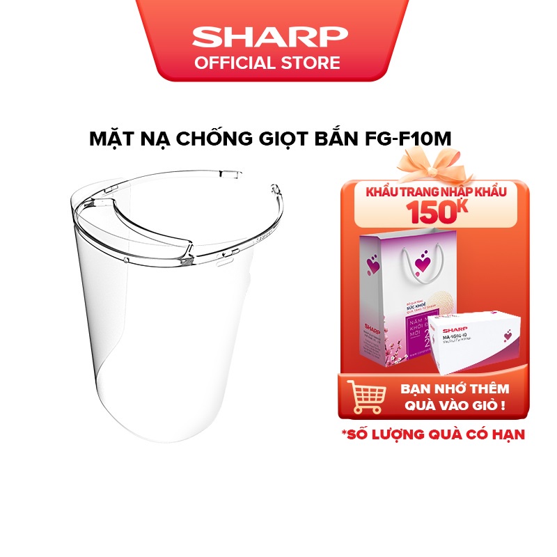 [Mã ELBAU10 giảm 10% đơn 500K]Mặt Nạ Chống Giọt Bắn Sharp FG-F10M, SX tại Nhật [Chống Bụi, Chống Vi Khuẩn]