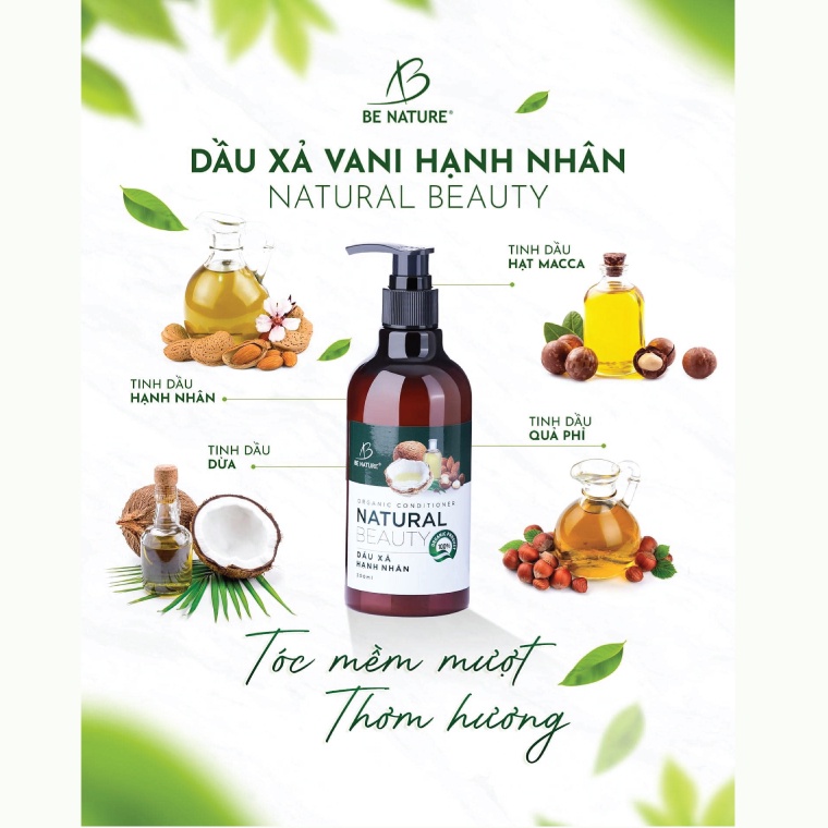 Dầu xả Natural Beauty phục hồi tóc hư tổn, gãy rụng 300ml