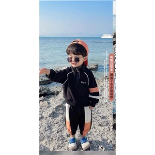 Bộ da cá BOY cổ trụ bé trai