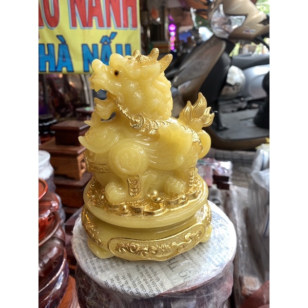 Cóc Ngậm Tiền - Tỳ Hưu cao 26cm- Thiềm Thừ Tỳ Hưu Chiêu Tài Phong Thuỷ - Vật Phẩm Phong Thuỷ Hút Tài Lộc