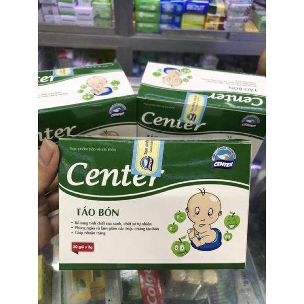 Cốm Center chất xơ tăng cường tiêu hoá,hết ngay táo bón hộp 20 gói