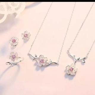 Bộ trang sức 4 món hoa anh đào Nhật Bản