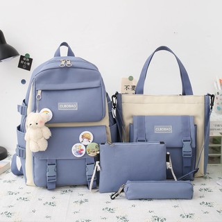 Balo nữ thời trang đi học set 4 món