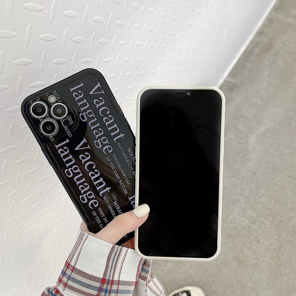 Ốp Điện Thoại Silicon In Chữ Tiếng Anh Cho iPhone 14 PLUS 13 PRO 12 MINI 11 XR 6S XSMAX 7 8 SE2020 X 6PLUS XS