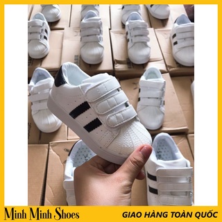 Giày trẻ em dáng thể thao trắng sọc cao cấp loại 1 êm bền chống trơn trượt cho bé