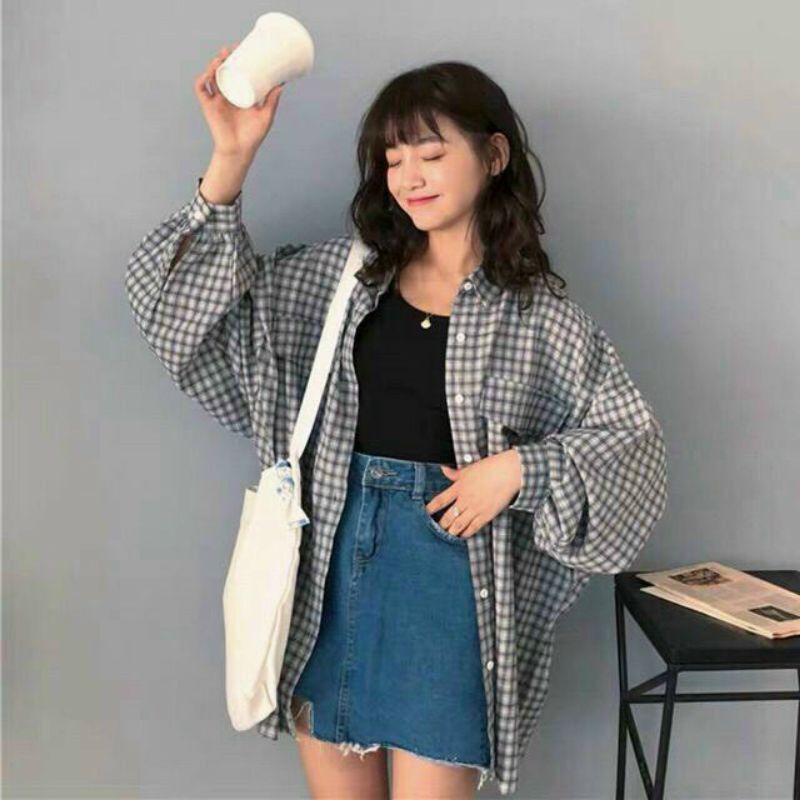 [Mã FAST10KT4 giảm 10K đơn bất kỳ] ÁO SƠ MI KẺ CARO ULZZANG / ÁO SƠ MI FORM RỘNG OVERSIZE HOT | BigBuy360 - bigbuy360.vn