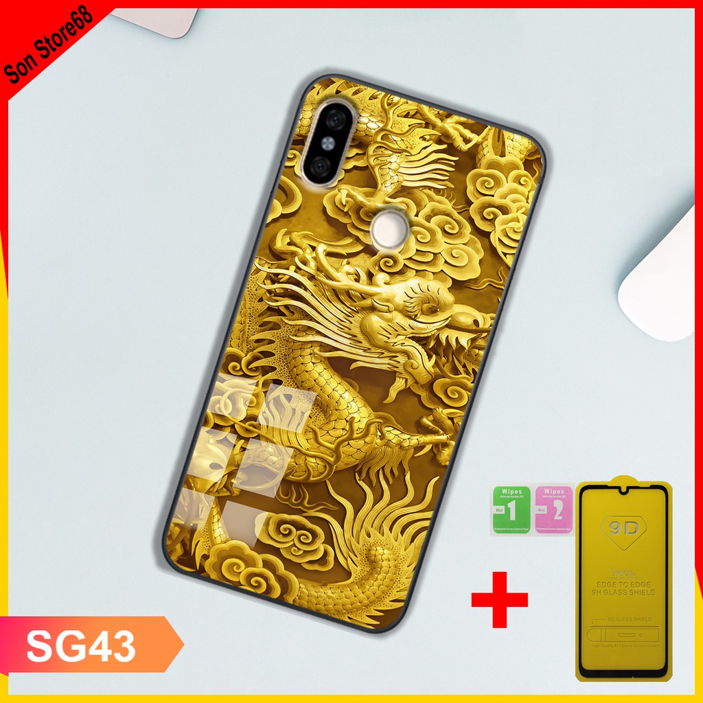 COMBỐP LƯNG XIAOMI REDMI NOTE 6PRO  ( TẶNG KÈM 1 KÍNH CƯỜNG LỰC FULL MÀN ), ỐP XIAOMI REDMI NOTE 6PRO Son Store