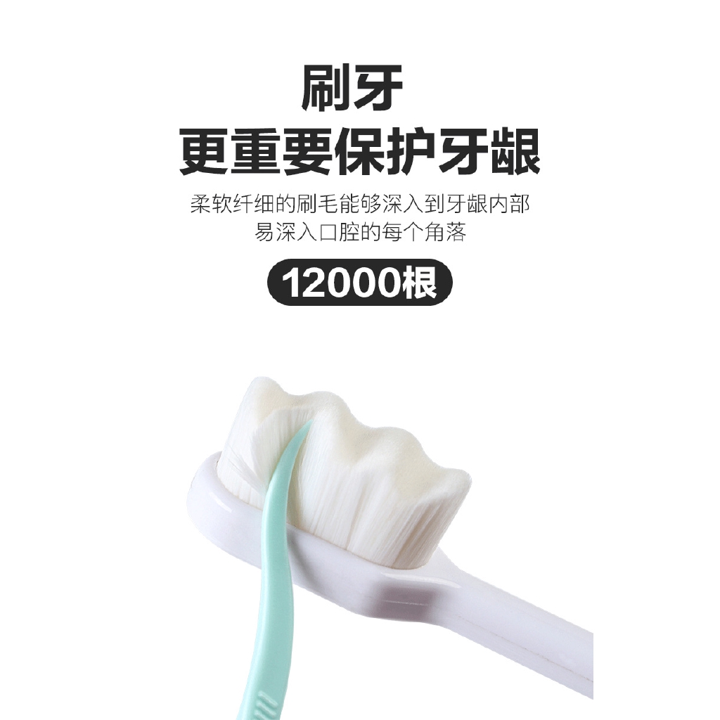 Bàn Chải Đánh Răng Lông Mềm 12000 Sợi Thoải Mái Tiện Dụng