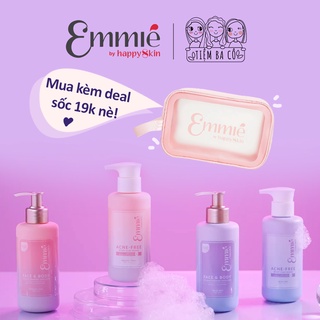 Combo Kem Dưỡng Trắng Face Body Toàn Thân Niacinamide + Sữa Tắm Đất Sét Ngừa Giảm Mụn Cơ Thể Emmié Emmie by Happy Skin