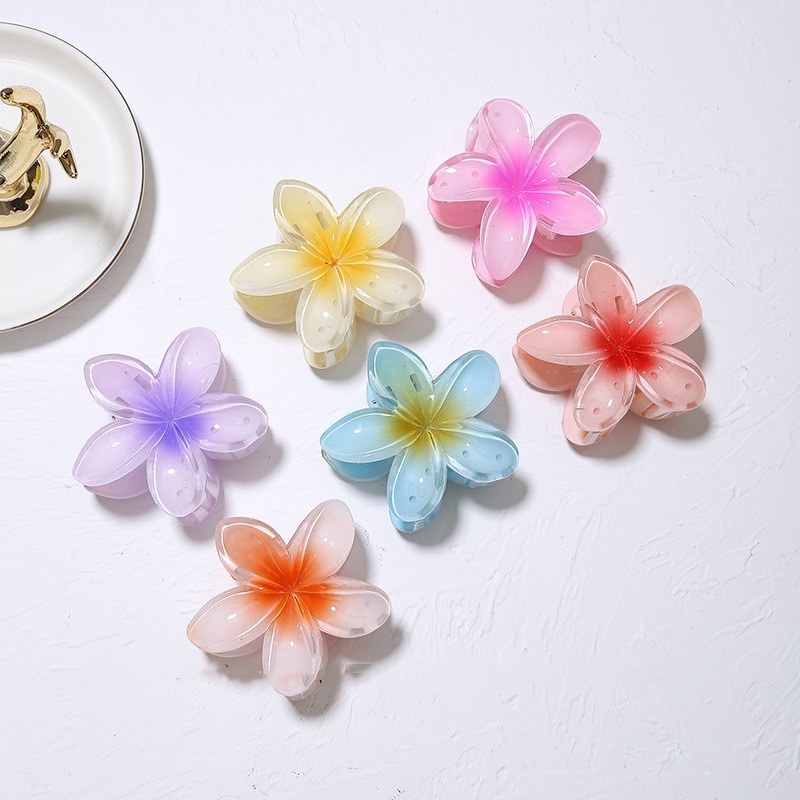 Kẹp Tóc Hình Hoa Lily Lớn Thiết Kế Đơn Giản Ngọt Ngào Thời Trang Cho Nữ