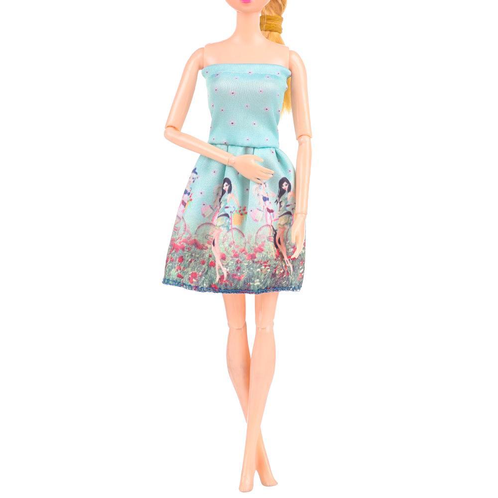 Đầm Thời Trang Màu Cầu Vồng Xinh Xắn Cho Búp Bê