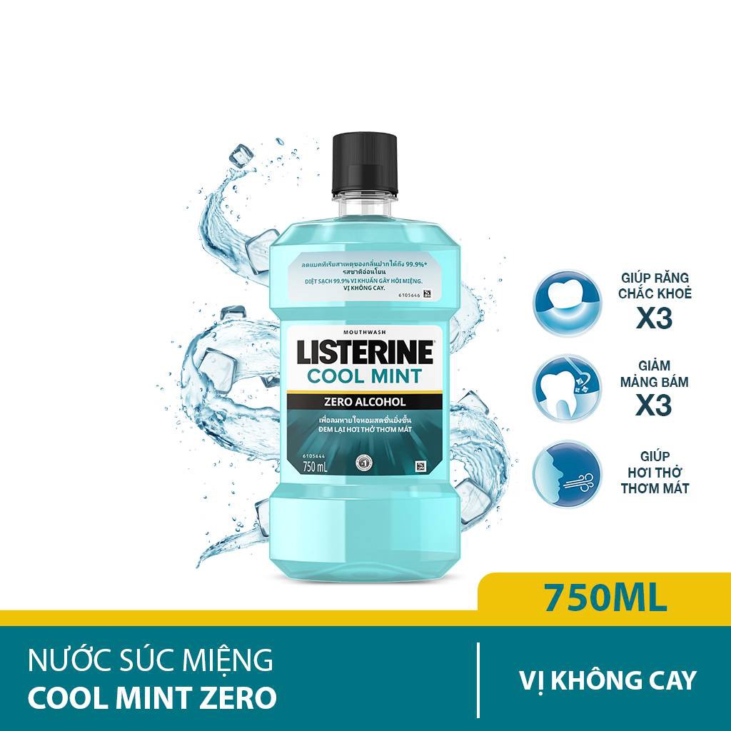 Nước Súc Miệng Listerine Zero (750ml)