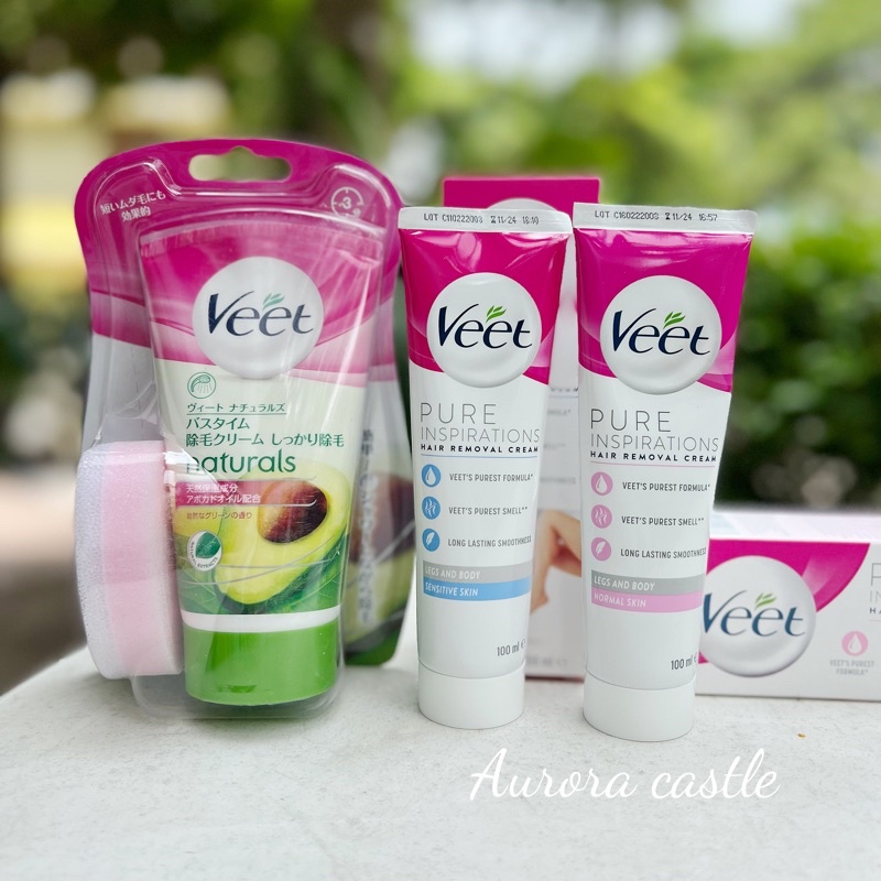 Kem tảy lông Veet | Hair Removal Cream Silk & Fresh | dành cho da nhạy cảm