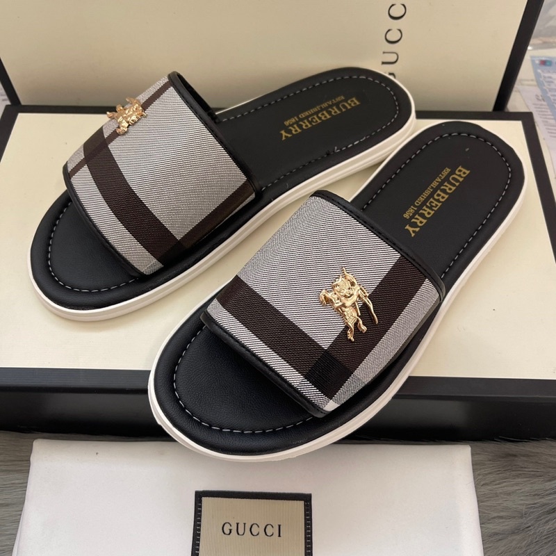 Dép da nam tán đinh nhỏ ( kèm video thật ) bắp ngang đen