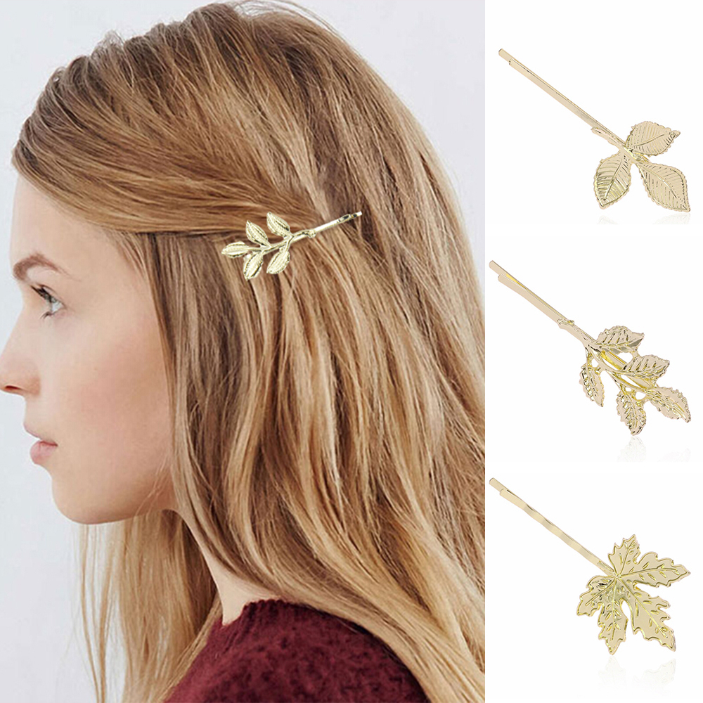 Kẹp tóc thời trang bằng kim loại long lanh cho phái nữ