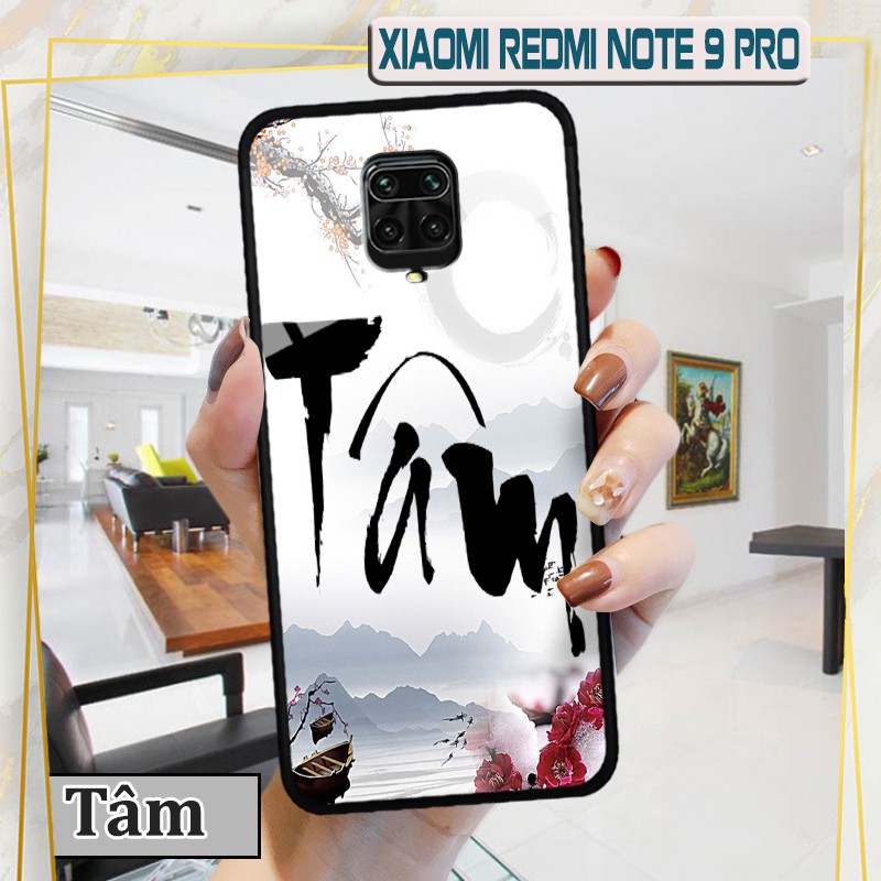 Ốp lưng kính 3D Xiaomi Redmi Note 9s/ Note 9 Pro in chữ thư pháp ý nghĩa
