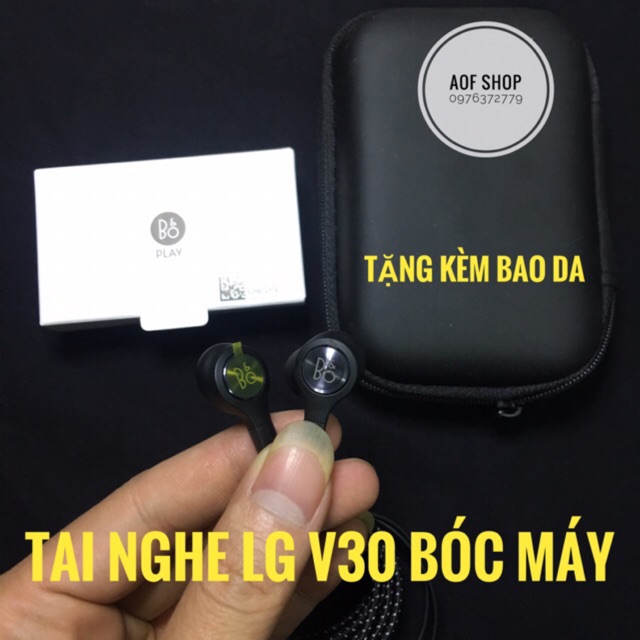 Tai nghe LG V30 (B&amp;O) Zin bóc máy - Ảnh thật + Tặng kèm bao đựng tai