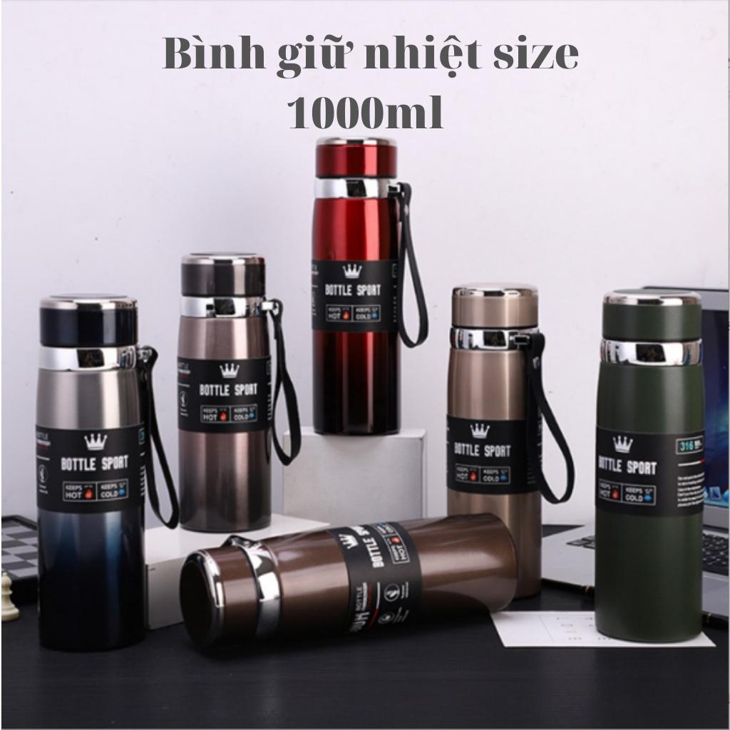 Bình giữ nhiệt inox 500ml 1000ml Cao Cấp 304201