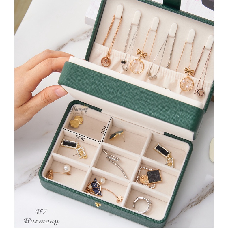 hộp đựng trang sức Da TPU H7, hộp đựng phụ kiện hình chữ nhật Harmony
