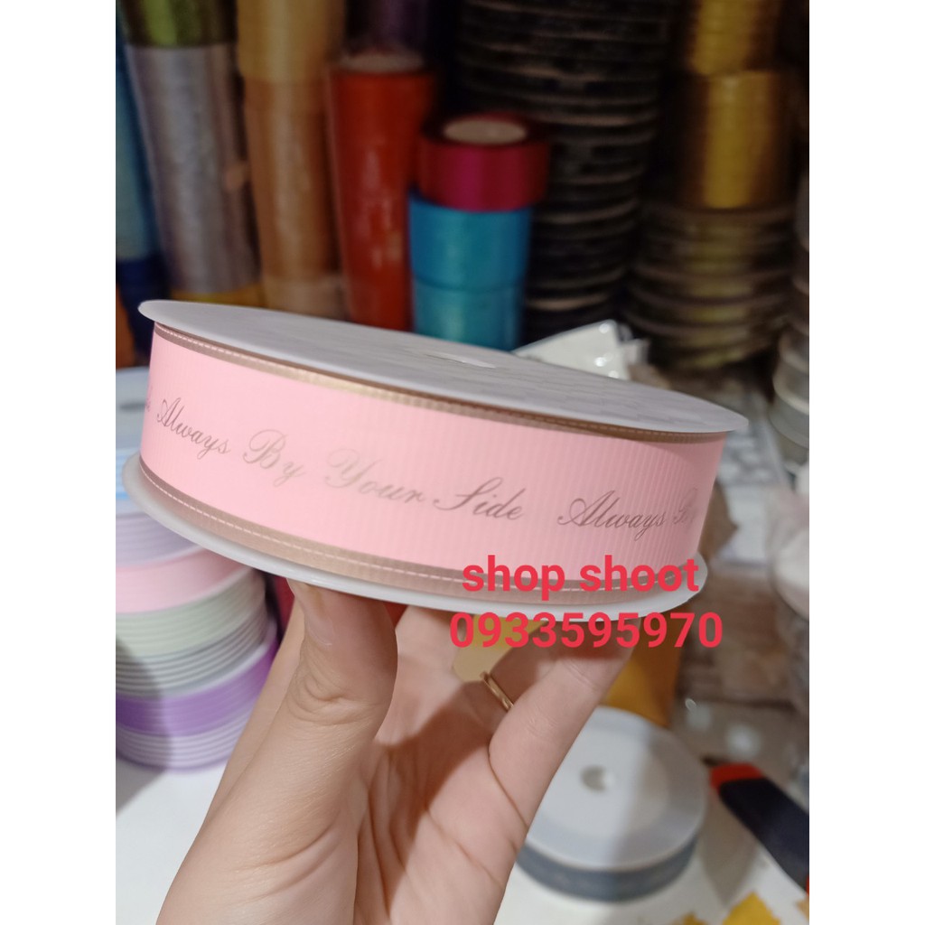 Ruy băng thái chữ I LOVE YOU MORE