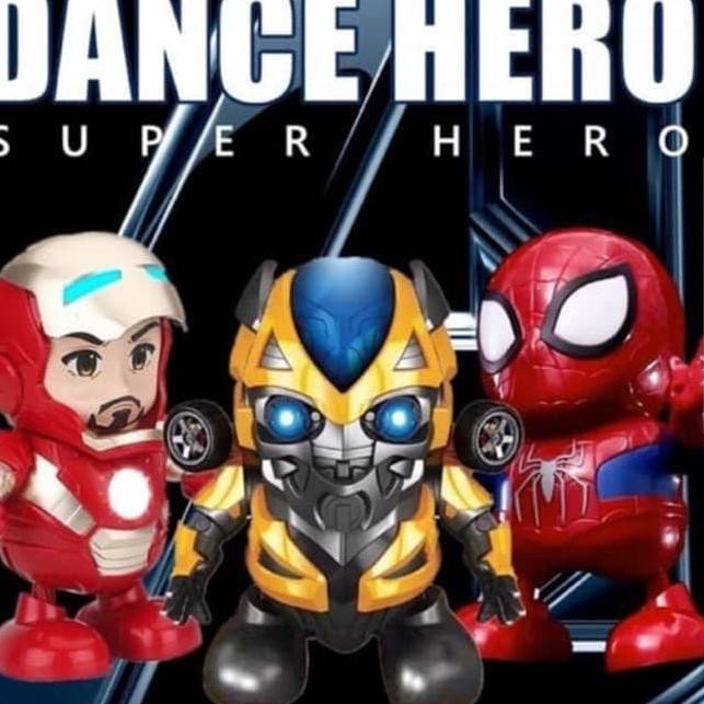 Mô Hình Đồ Chơi Robot Nhảy Múa Ld-500A Iron Man / Led / Dance Hero - M135- Black Đen