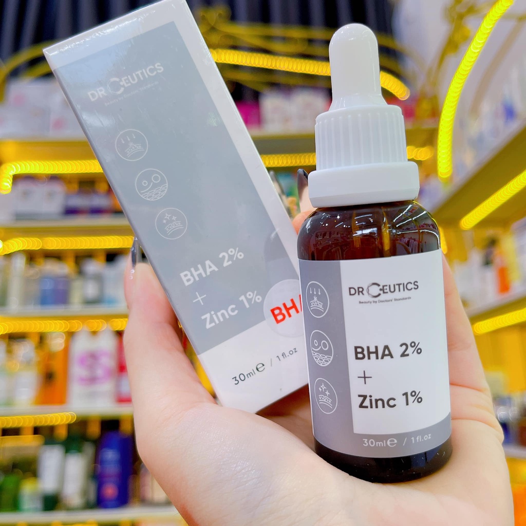 Tinh Chất DrCeutics Tẩy Da Chết Giảm Mụn BHA 2% + ZinC 1%