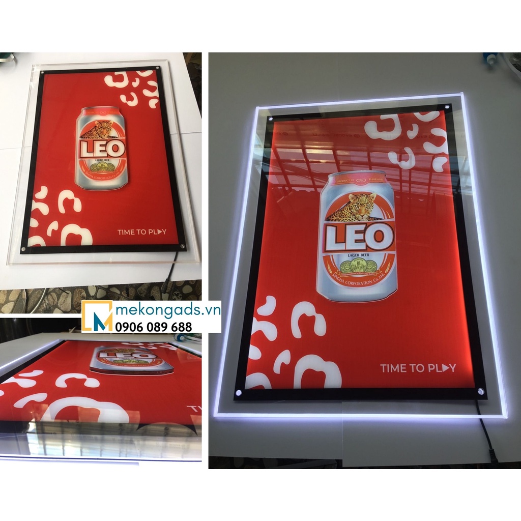 Hộp Đèn Siêu Mỏng Bắt Tường Crystal