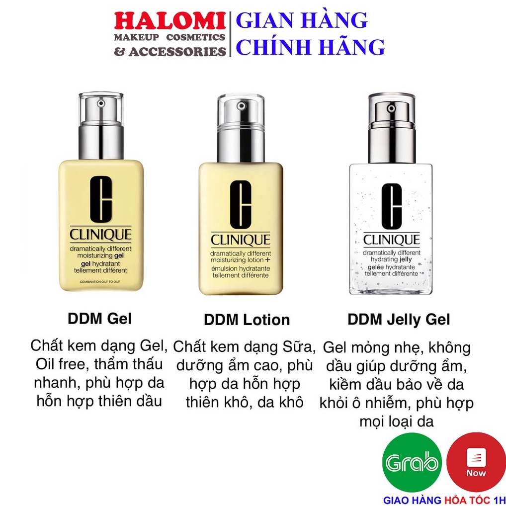 Kem dưỡng ẩm Clinique moisture surge 125ml gồm 3 tone fulbox chính hãng HALOMI