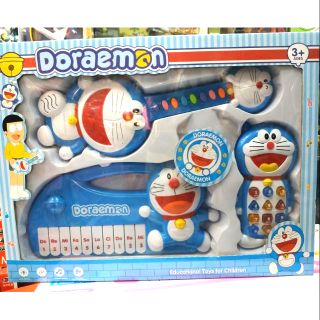[1206] Bộ đồ chơi nhạc cụ Doremon các loại đàn (có pin)