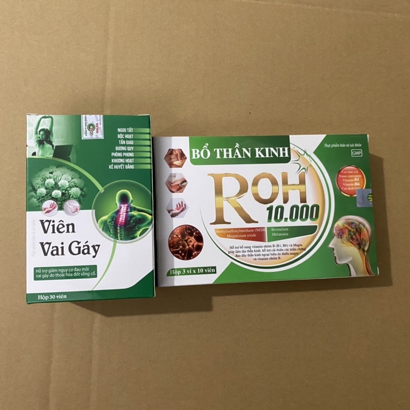 hỗ trợ giảm Đau mỏi vai gáy ,đau dây thần kinh,tê bì chân tay