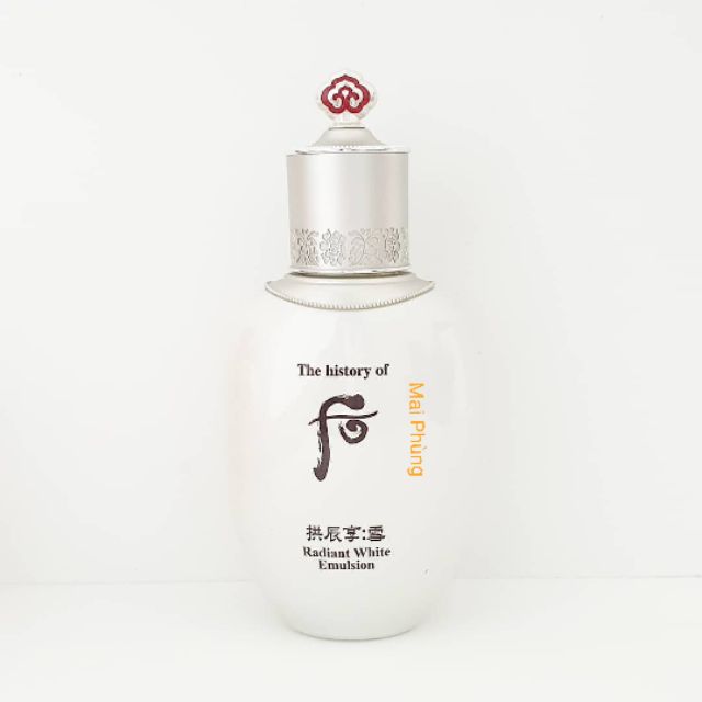 Chai sữa dưỡng trắng da Whoo Radiant White Emulsion